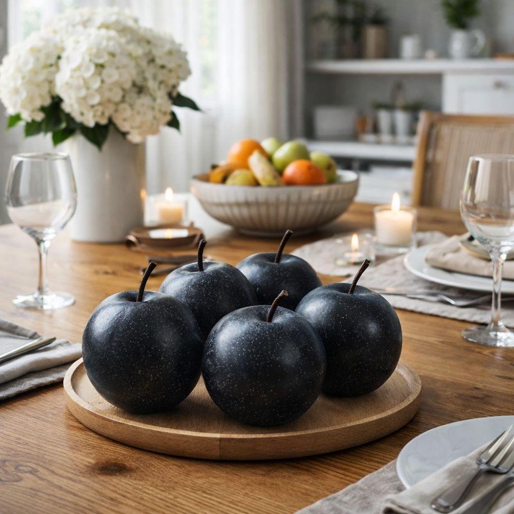 Realistic Simulation Black Pear Handicrafts Fake Fruit Models  Garden Decoration