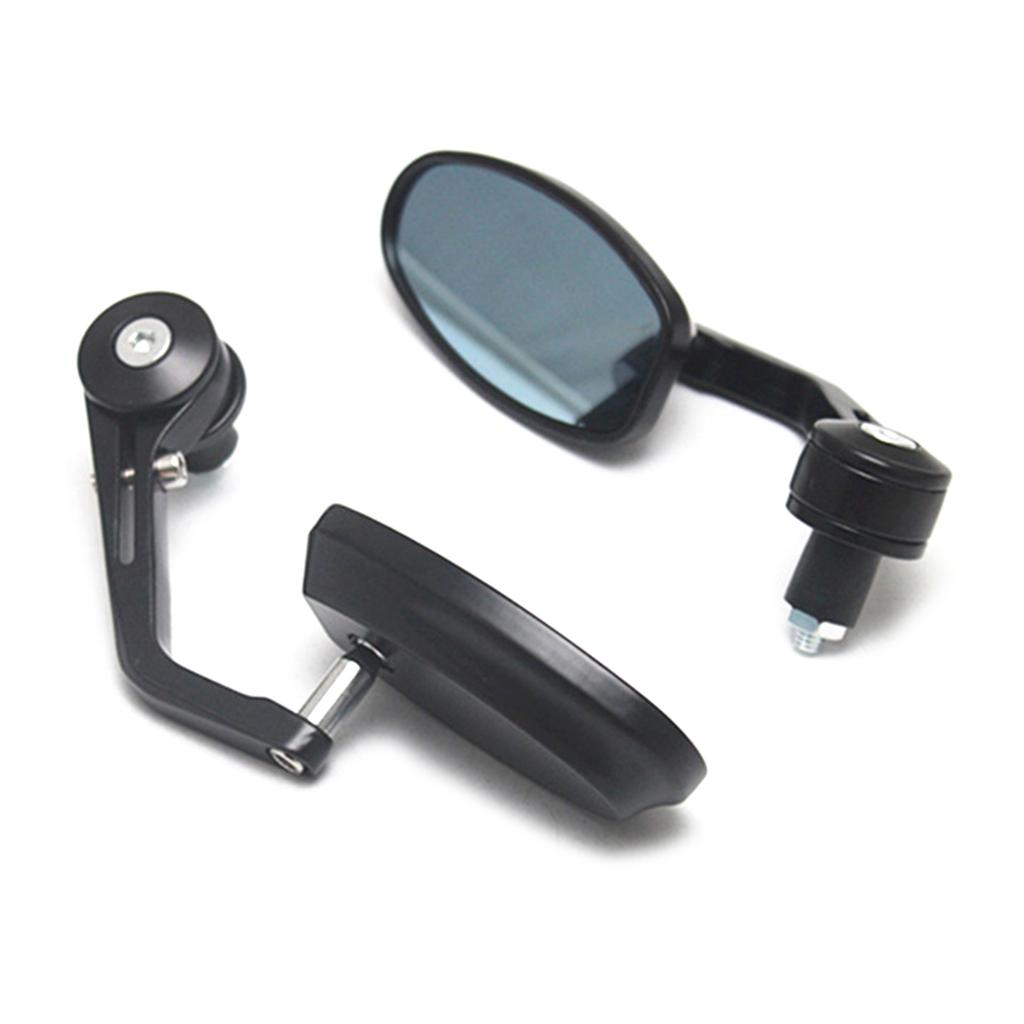 Bike Mirror Bicycle Mirrors Handlebar Rearview Mirror 360° Rotation Adjustable Wide View for 7/8" 22mm Bar End