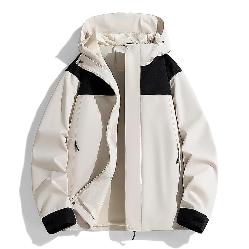 New Autumn Jacket Men and Women's Jacket Windproof Waterproof Color-blocking Casual Jacket Jacket Men Outdoor Couple Climbing