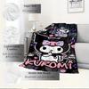 1pc Kuromi Cute Cartoon Character Home Decor Blanket - Seasonal Universal Comfortable Washable Gift for All Ages, Perfect for All Family, Av