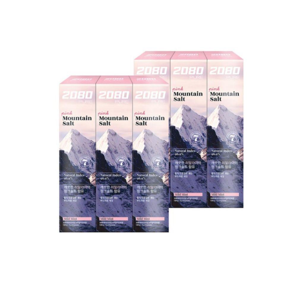 2080 Pure Pink Mild Mint Toothpaste (Value Family Pack) 120g 6ea x 1ea