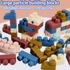 Children'S Morandi Soft Rubber Can Chew On Building Blocks, Brain Teasers For Boys And Girls, Large Particle Assembly Diy Toys