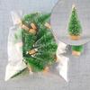 12 Pieces of Snow Frost Pine Desktop Mini Christmas Tree Sisal Decoration Beautiful Gift