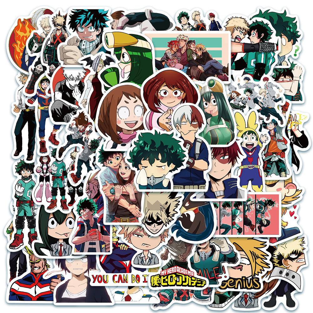 50/100pcs Cartoon Mix Demon Slayer NANA Anime Stickers Decals Skateboard Laptop Motorcycle Graffiti Waterproof Sticker Kids Toys