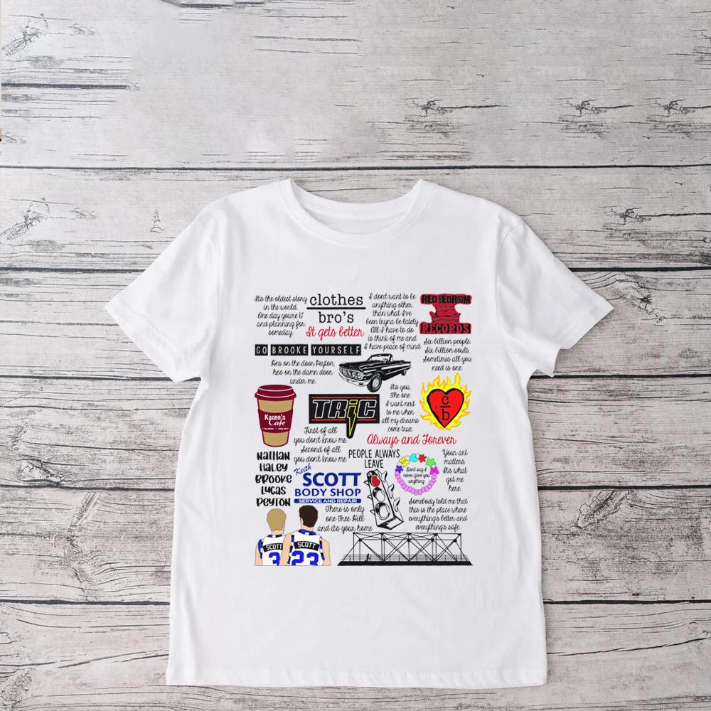 Keith Scott Body Shop OTH Collage Shirt Unisex Pop Culture Shirt Hill Shirt Keith One Tree Hill Inspired TV Theme T-Shirt