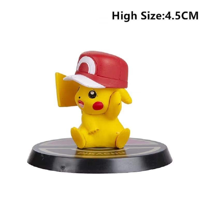 Pokemon 6 Pcs/Set Anime Figure Pikachu 6-7cm Figure Charizard Blastoise Squirtle Bulbasaur Action Figures Model Toys Gifts