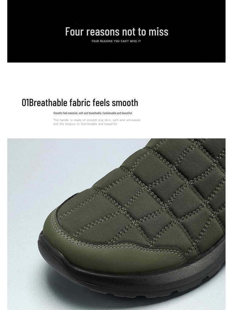 Męskie wsuwane buty codzienne na grubej podeszwie - Niski krój w stylu taty