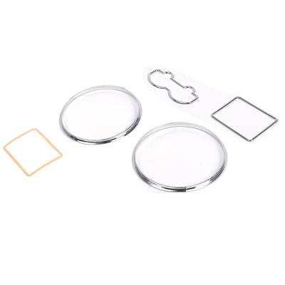 Anneaux de tableau de bord chromés argentés pour compteur de vitesse, Garniture de cadre de compteur chromé pour VW Passat 3B B5 1997-2001 Golf 1997-2003
