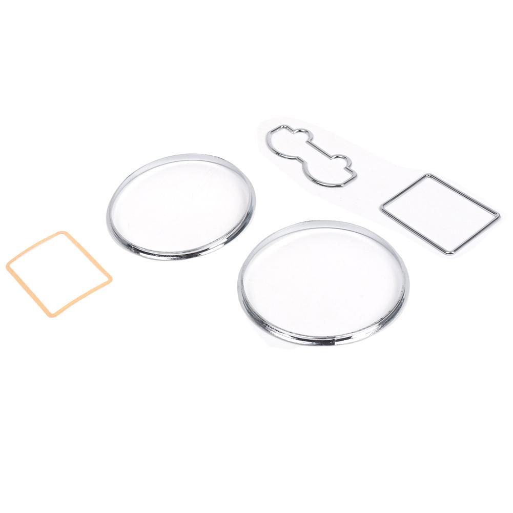 Silver Chrome Speedometer Dash Rings Bezel Trim Chrome Gauge Cluster Bezel for VW Passat 3B B5 1997-2001 Golf 1997-2003 argento