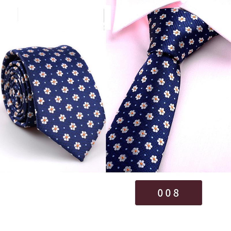 Men's Korean Style Polyester 6cm Business Ties