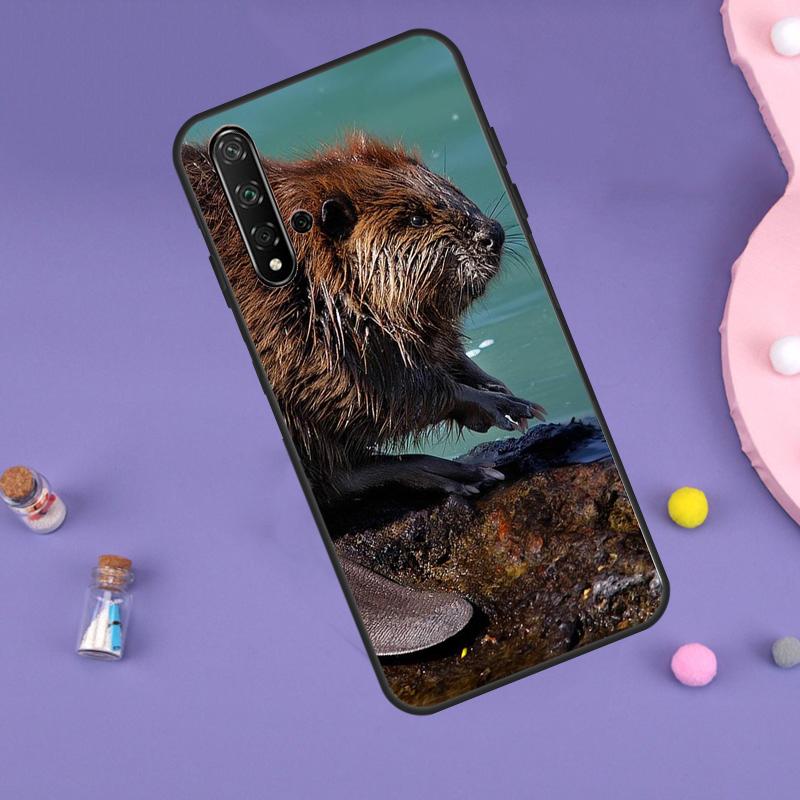 Animal Beaver For Huawei Nova 7i 8i 11i 12i 12s 9 10 SE Y60 Y61 Y70 Y72 Y73 Y90 Y91 P20 P40 P30 Lite Case