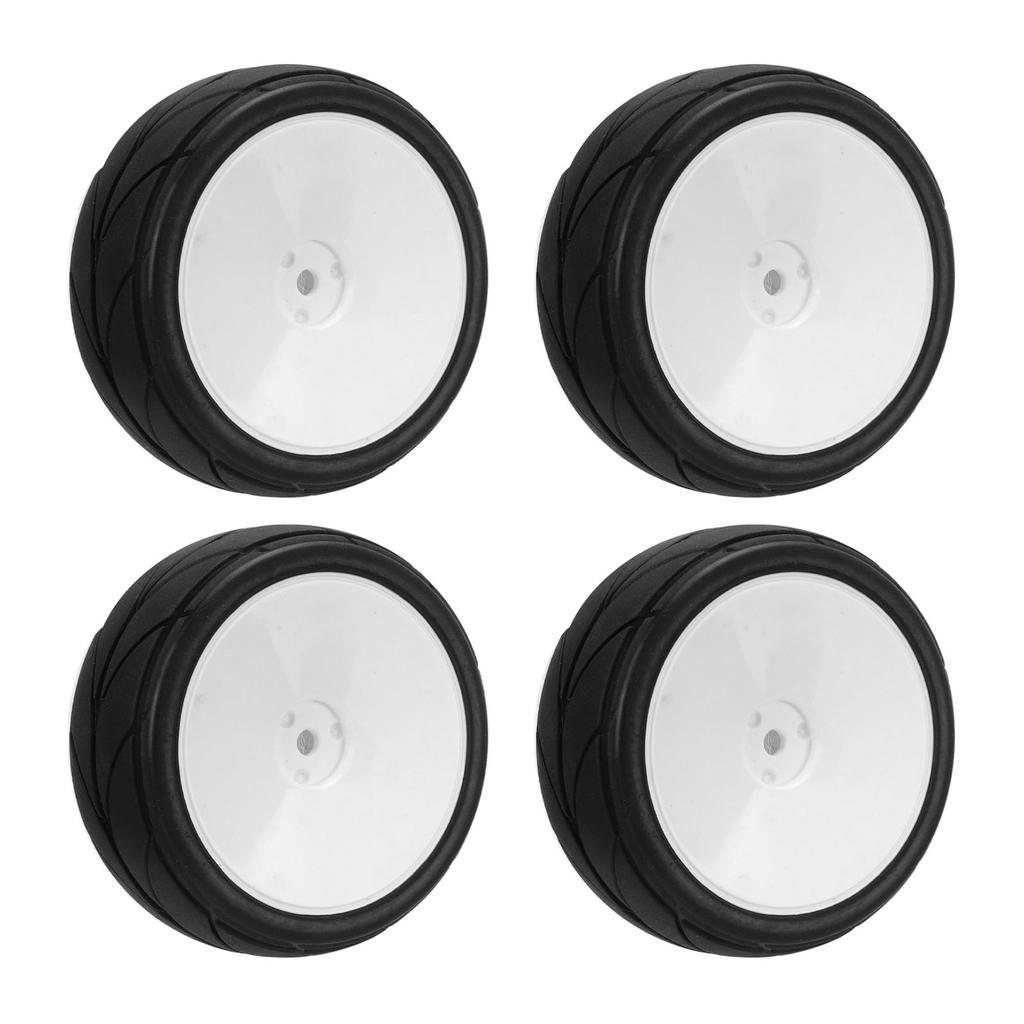 4Pcs RC Drift Wheels Eco Friendly Plastic Rubber Better Grip Flexible 110 RC Drift Car Tires for