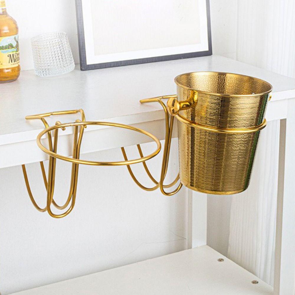 Sturdy Cooler Stand Rack Gold/Silver Beer Barrel Rack Versatile Ice Bucket Stand Cooking Events