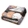 Bubu & Dudu Heart Love Super Soft Blankets Child Plush Throw Blanket Funny Home Decor Flannel Bedspread Sofa Bed Cover