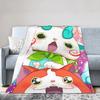 Yokai Watchs  Flannel Blanket Spring  Super Soft Bedding Throws For Boy Girl Outdoor Funny Bedspread Sofa Bed Cover