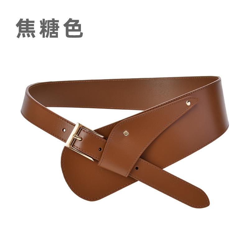 Women S Belt Decorative Waist With Coat Waist Leather Belt Coat Diagonal With Wide Waist Seal Belt 100cm