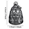 New Vintage Stainless Steel Motorcycle Bell Pendant Motorbikes Decoration Ornament Lucky A mulet Jewelry Gifts Riding Bell