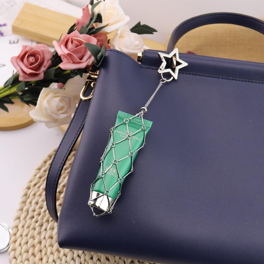 

Підвіска на сумку Модна Оригінальна Проста Металева Сітчаста Кишенька Підвіска Брелок для Ключів Сумка Помада Сітчаста Кишенька K56