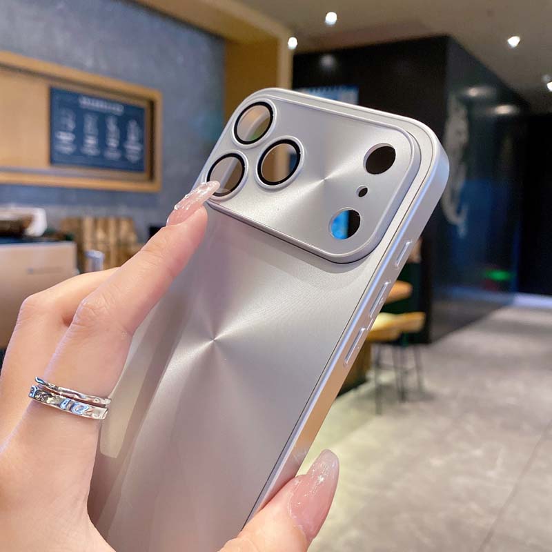 Laser Aurora CD Pattern Matte Case for IPhone 17 Air 16 15 14 13 12 11 Pro Max Lens Film Protection Shockproof Armor Hard Cover