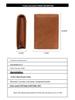Vintage Cowhide RFID Blocking Card Holder - Multi-Slot Leather Credit & Business Card Case