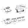 For VW Volkswagen Jetta MK5 Golf 3D Metal Car Sticker Rabbit Badge Decal Accessories For Volkswagen GTI R-Line R Polo T5 Golf Pa