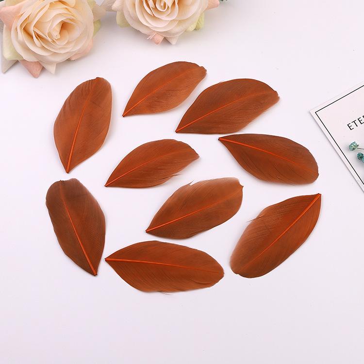 50Pcs5-8Cm Colored Goose Feather Floating Head Diy Jewelry Accessories Feather Goose Feather Craft Decorative Material