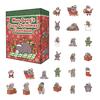 Moo Deng's Christmas Countdown Calendar 24 Days Acrylic Advent Box with Surprise Ornaments Festive Home