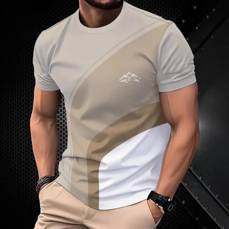 Sea Minimalist Graphic 3D Printed Hawaiian Men's Short Sleeved T-shirt