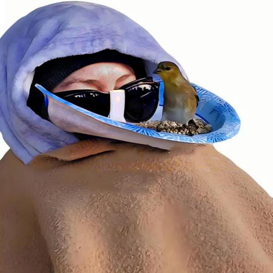 Bird Feeder Glasses for Face Eye Level Bird Feeding Station Wearable Face