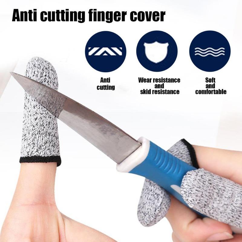 Level 5 Anti-Cut Finger Cover High-Strength Safety Flexible Anti Cut Fingertip Gloves Kitchen Tool Reusable and Durable