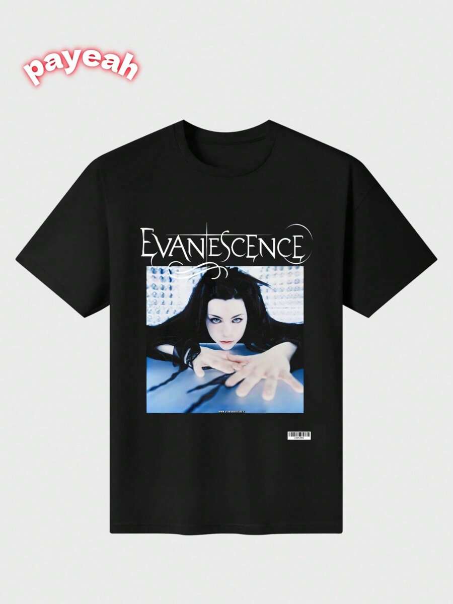 

Evanescence Rock Band Unisex Cotton TShirt Digital Print Casual S
