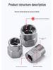 14-Piece Industrial-Grade High Torque Screw & Nut Extractor with Reverse Tooth Design