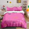 Stylish Abstract Pink Design Set  Kid'S And Adults' Bedroom Decor, Exquisite Three-Piece Bedding Set Gift