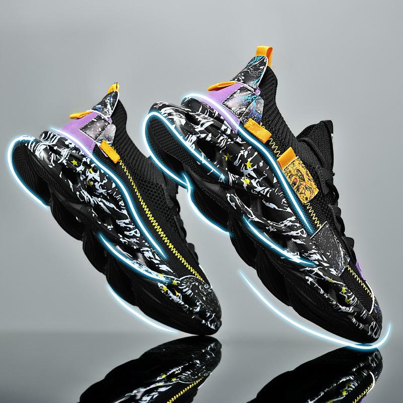 

Мужские кроссовки Blade лето молодежь спорт специальный ультралегкий амортизация студент молодежь беговые кроссовки папа Путянь обувь 46 чёрный