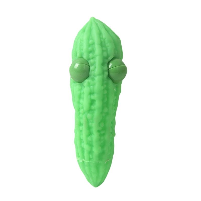AntiStress Squeeze Toy with Eye Popping Design Sensory Squeezable Vegetable Toy for Child and Adult Tension Eliminating