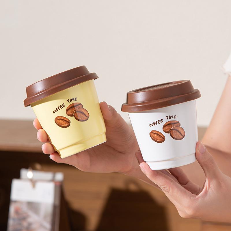 Creative Hand Holding Coffee Cup Paper Cup Shape Ceramic Mug Cute Cup Household Water Cup High Value Latte Cup