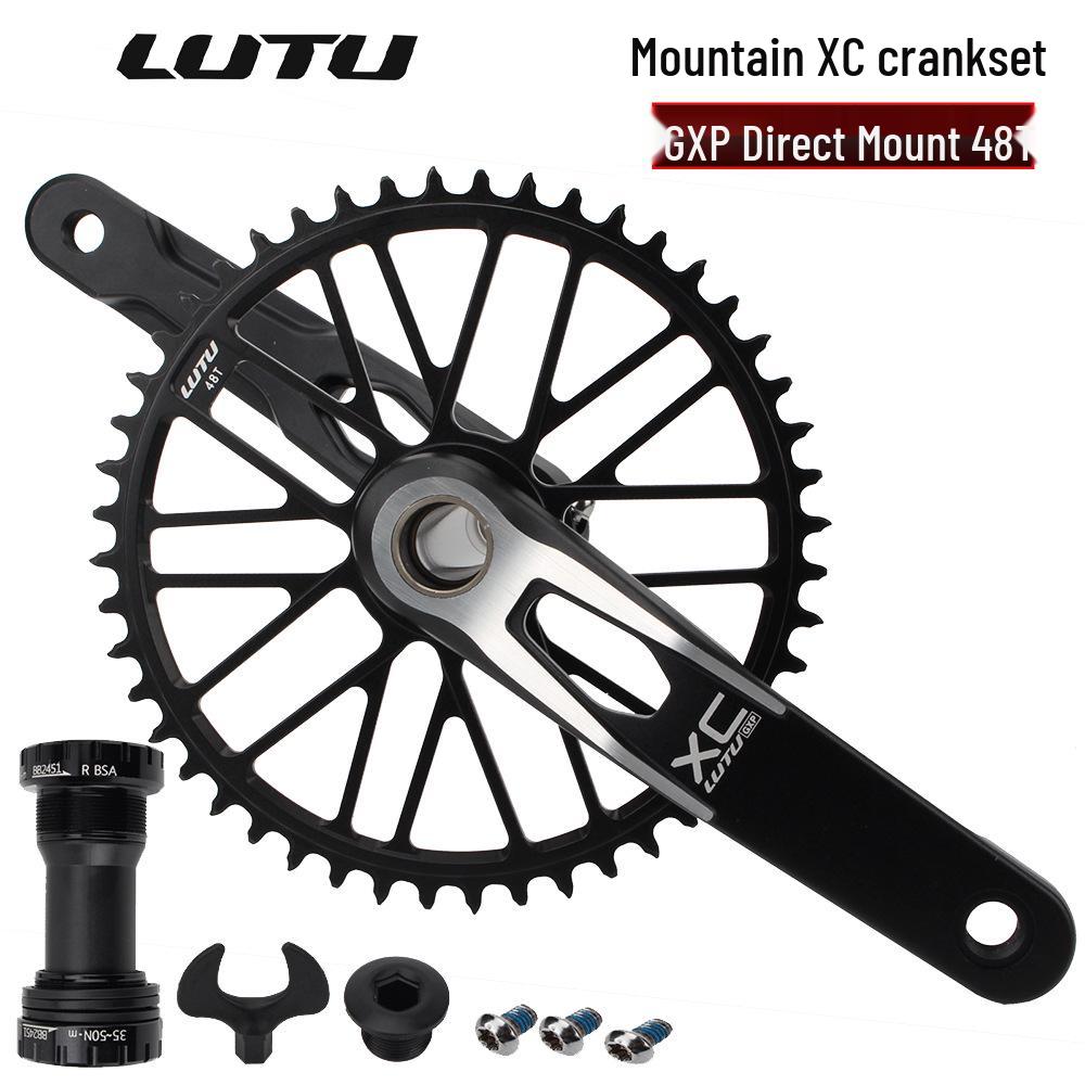 LUTU GXP Mountain Bike Crankset: Hollow Integrated 11/10/12-Speed AM/XC Single Chainring.