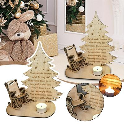 Christmas Remembrance Candle Ornament To Remember Loved Ones Graveside In Heaven Tealight Candle Christmas Candlestick Holders