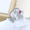Slightly Inlaid Retro Bow Zircon Pearl Fairy Temperament Ring Gentle Wind Fairy Pearl Ring