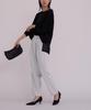 Yours Wrap Tapered Pants BFXU1789 M Gray Women's