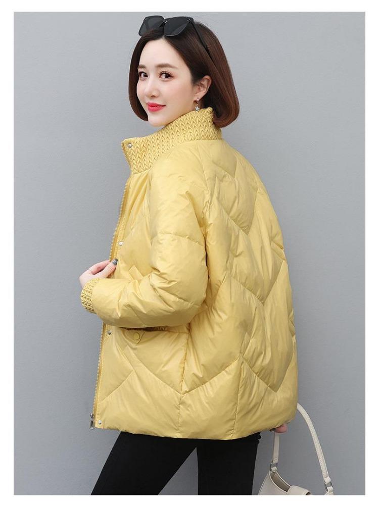 2024 New Winter Women Down Cotton Jacket Warm Loose Fit Fashion Coat Slimming Moms Outerwear