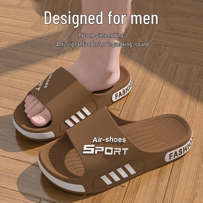 Large Men's Non-Slip Summer Slippers - Soft, Wear-Resistant for Outdoor Casual Sports