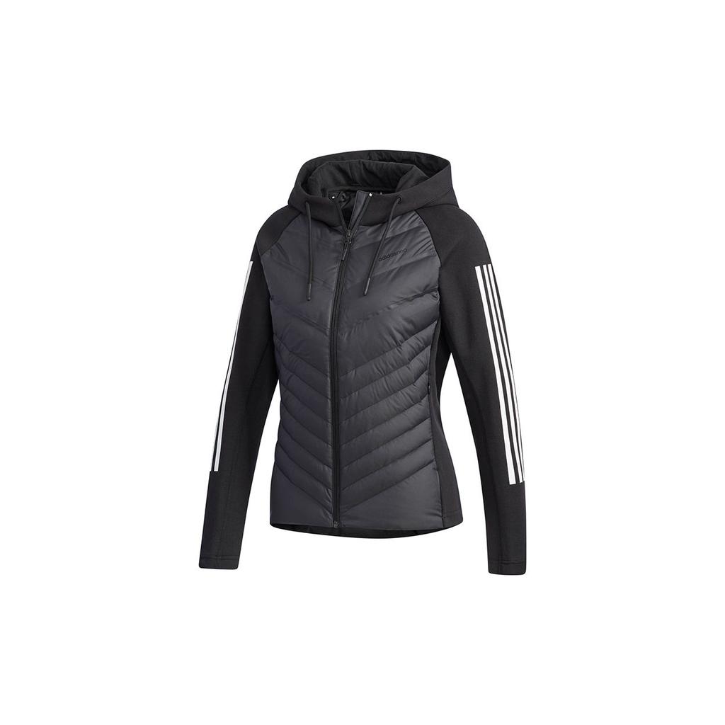 adidas Neo Women's Hooded Down Jacket Black DM4349