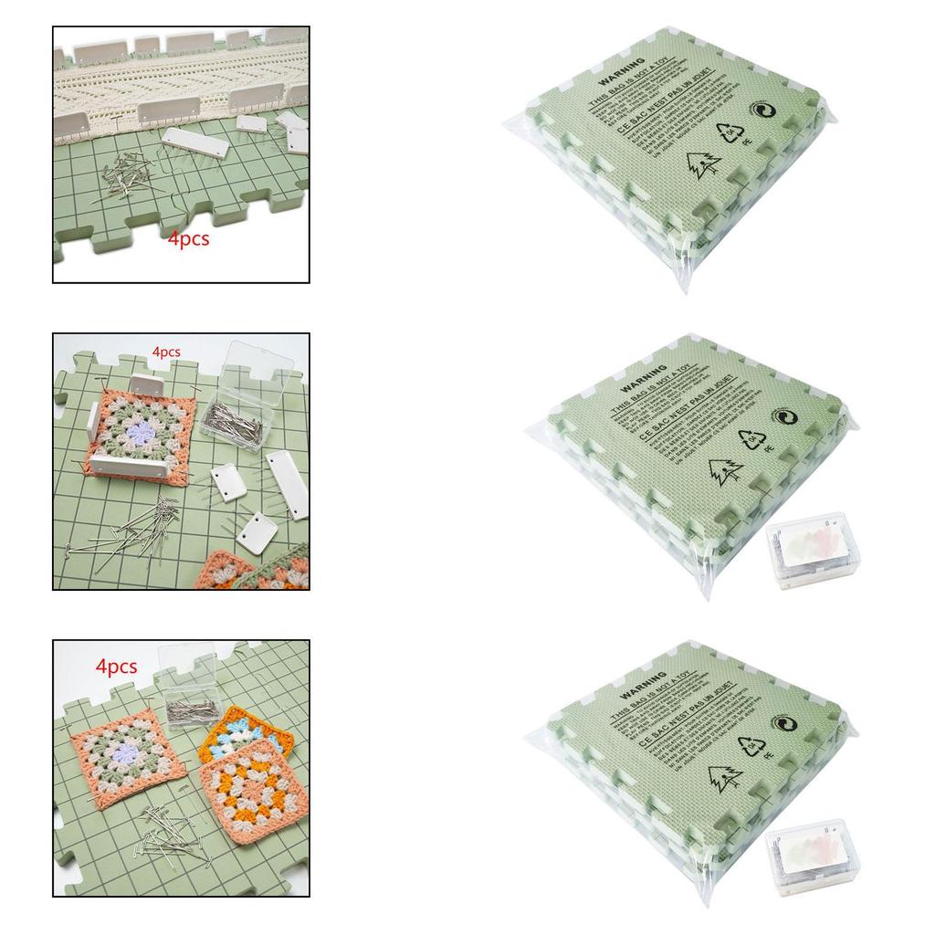 Stitch Blocking Mat Set with Grid Lines, Multifunctional Versatile DIY Blocking