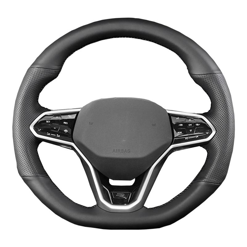 Poťah volantu na mieru pre Volkswagen Atlas Golf 8 Mk8 Jetta Sharan Passat B9 Tiguan Kožený výplet na riadenie