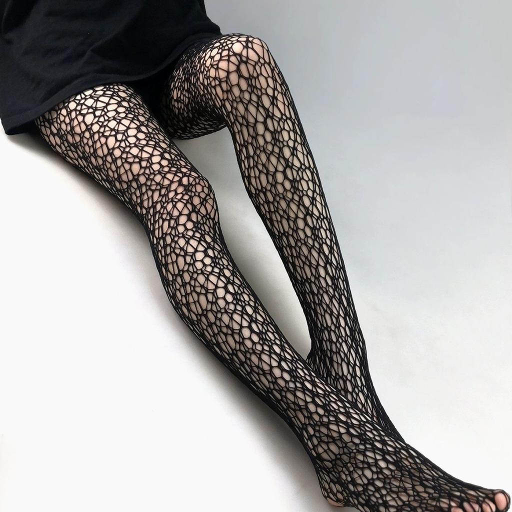 Fashion Sexy Women Pantyhose Tights Sexy Mesh Fishnet Pantyhose Nylon Irregularity Leggings Stocking Female Conjoined Socks