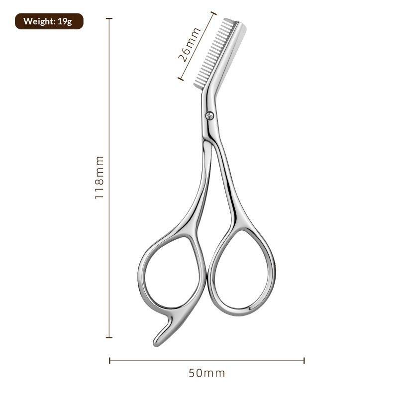 1/4Pcs Stainless Steel Eyebrow Grooming Set With Precision Scissors Tweezers Replacement Blades For Daily Makeup Beauty Care