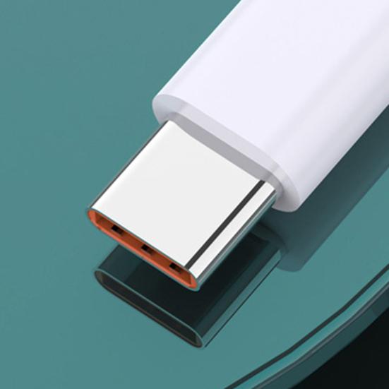 Cable de datos de alta tenacidad, antienrollamiento, salida estable, 12 V, 6 A, 1 metro, cable de datos USB/Tipo C para Xiaomi, Huawei, OPPO y Android