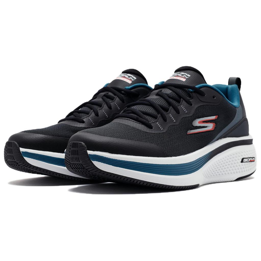 Skechers Go Run Elevate 2.0 Versatile Trendy Shock Absorption Low Top Training Long Distance Running Shoes Men Sneakers Black 220851-BLK