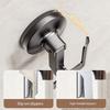 Wall Mounted Slipper Hook No Drilling Shoe Rack with Push-to-Lock Vacuum Seal Quick Dry Slipper Organizer Hook Waterproof Flip-Flops Hook for Bathroom
